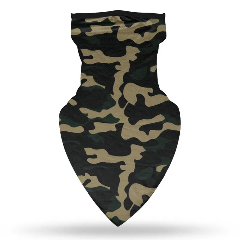 2pcs Earloops Balaclava Face Scarf Neck Gaiters for Dust Wind Motorcycle