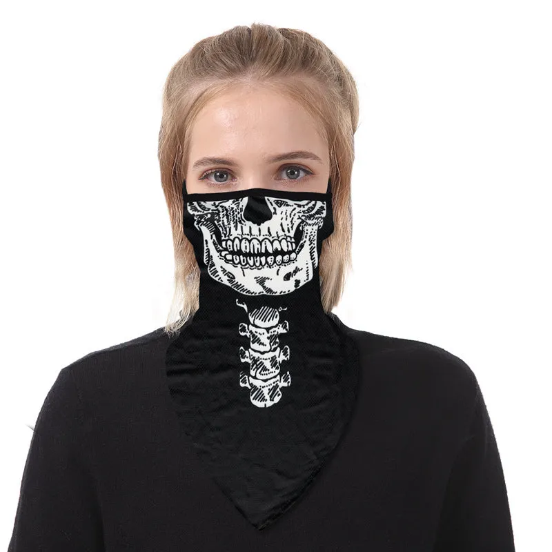 2pcs Earloops Balaclava Face Scarf Neck Gaiters for Dust Wind Motorcycle