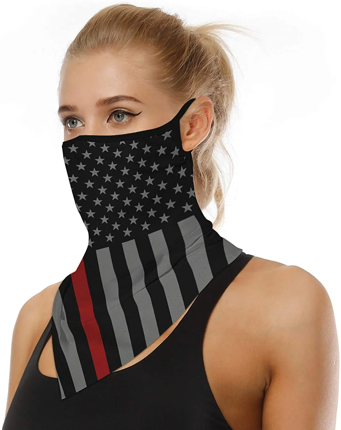 2pcs Earloops Balaclava Face Scarf Neck Gaiters for Dust Wind Motorcycle