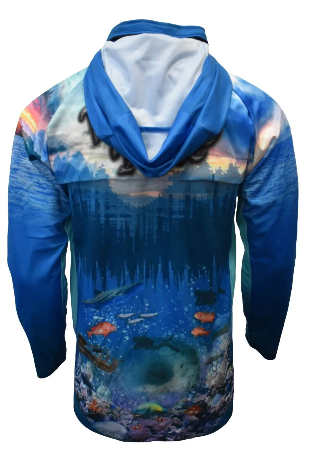 Adult Long Sleeve Fishing Hoodie - Wonky Hole