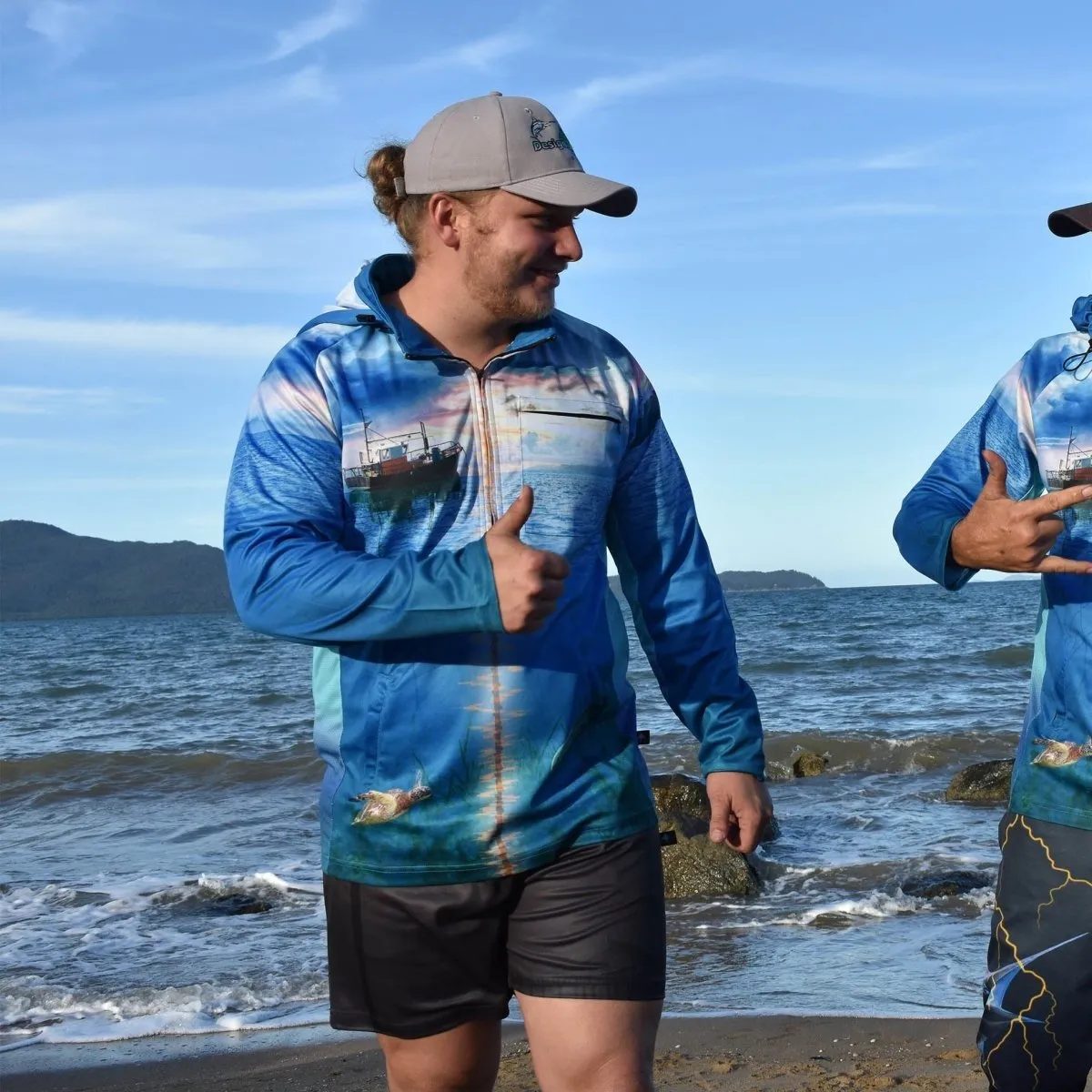 Adult Long Sleeve Fishing Hoodie - Wonky Hole