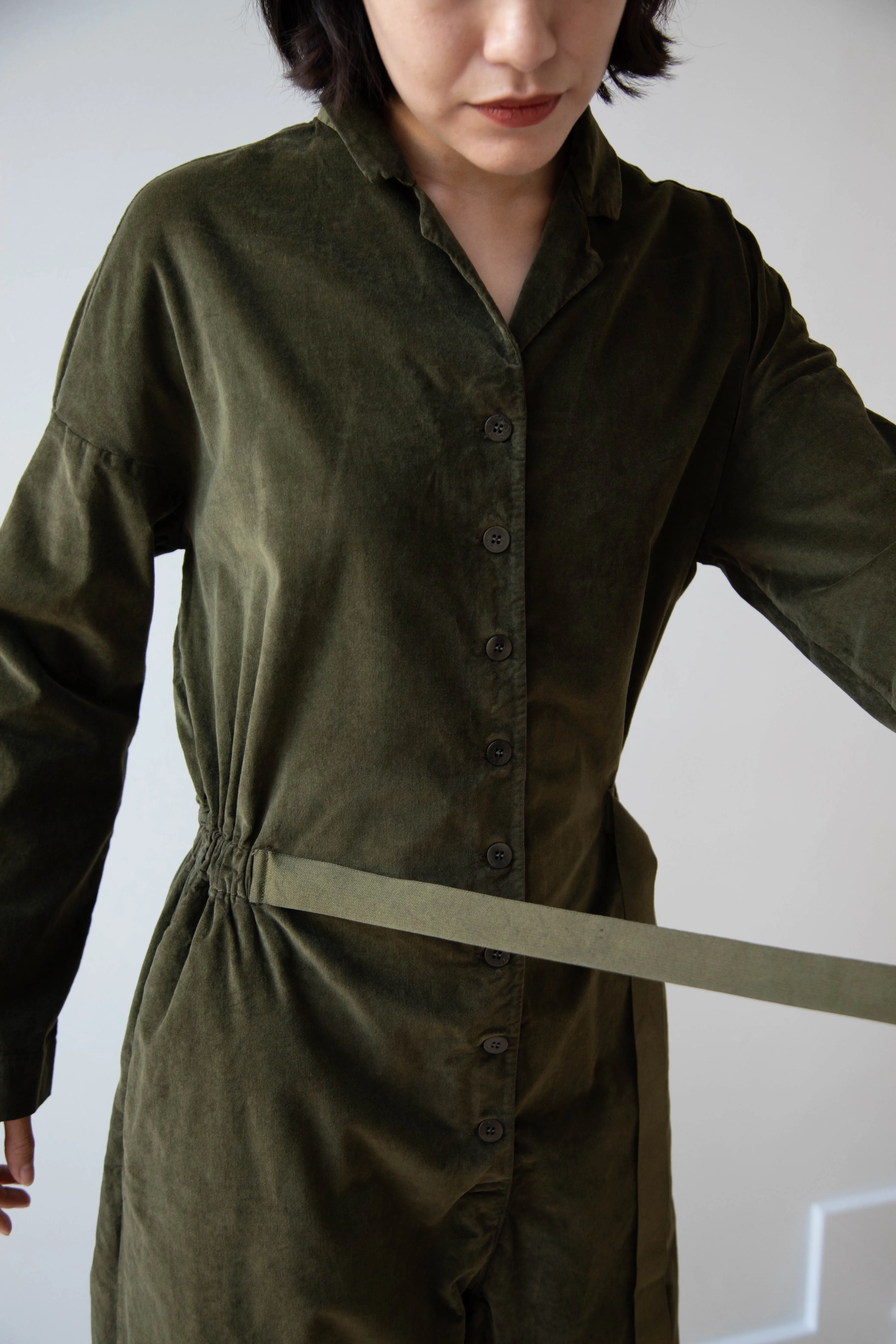Album di Famiglia | Velvet Jumpsuit in Olive