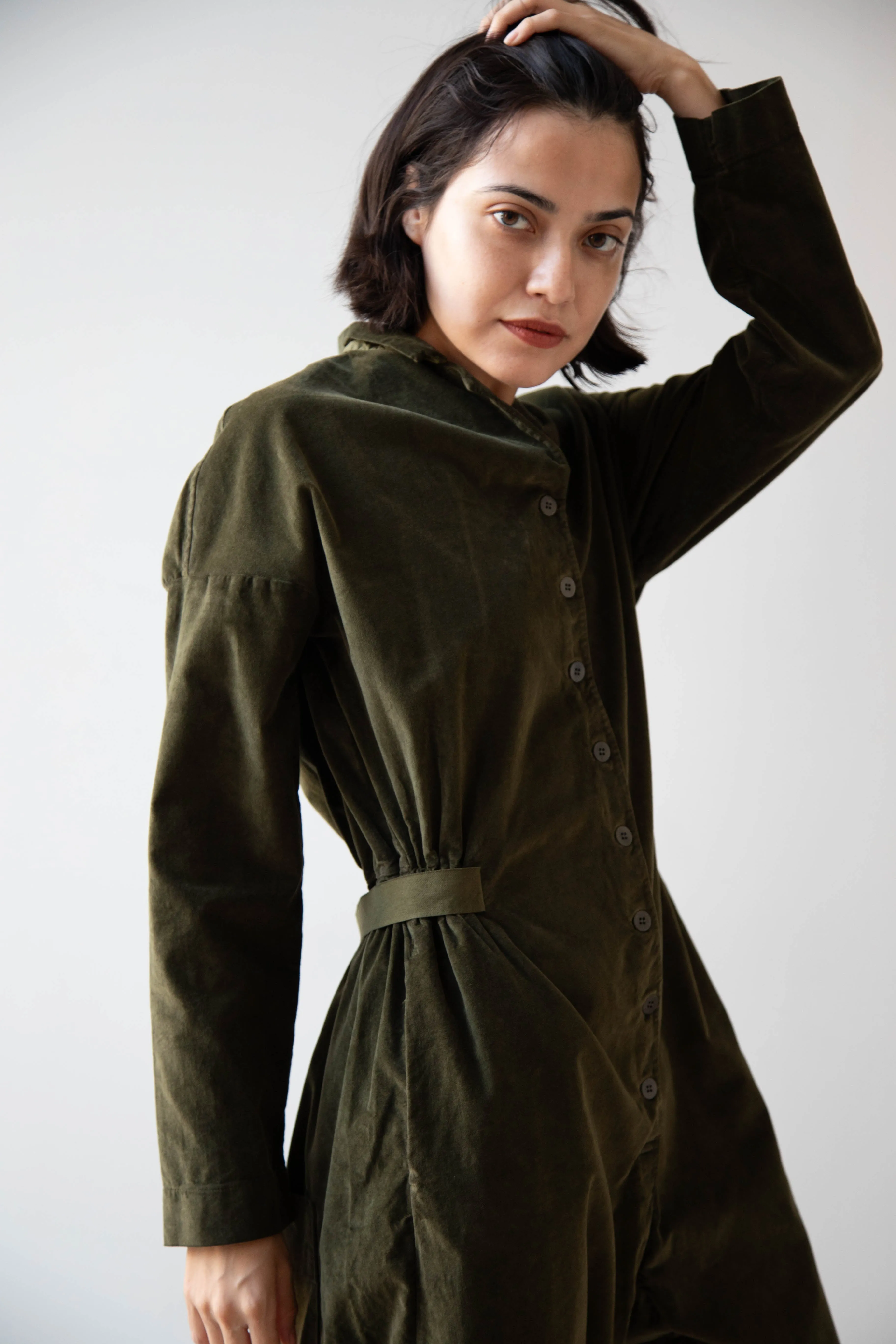 Album di Famiglia | Velvet Jumpsuit in Olive
