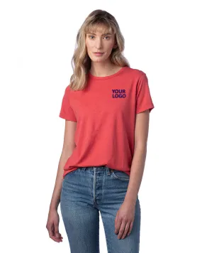 Alternative Ladies' Modal Tri-Blend T-Shirt, Faded Red