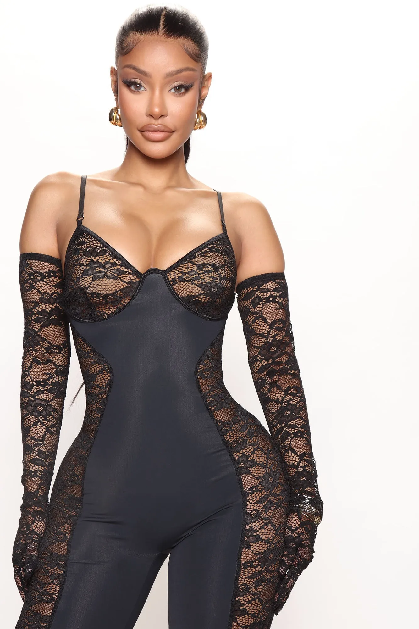 Always On Your Side Jumpsuit Set - Black