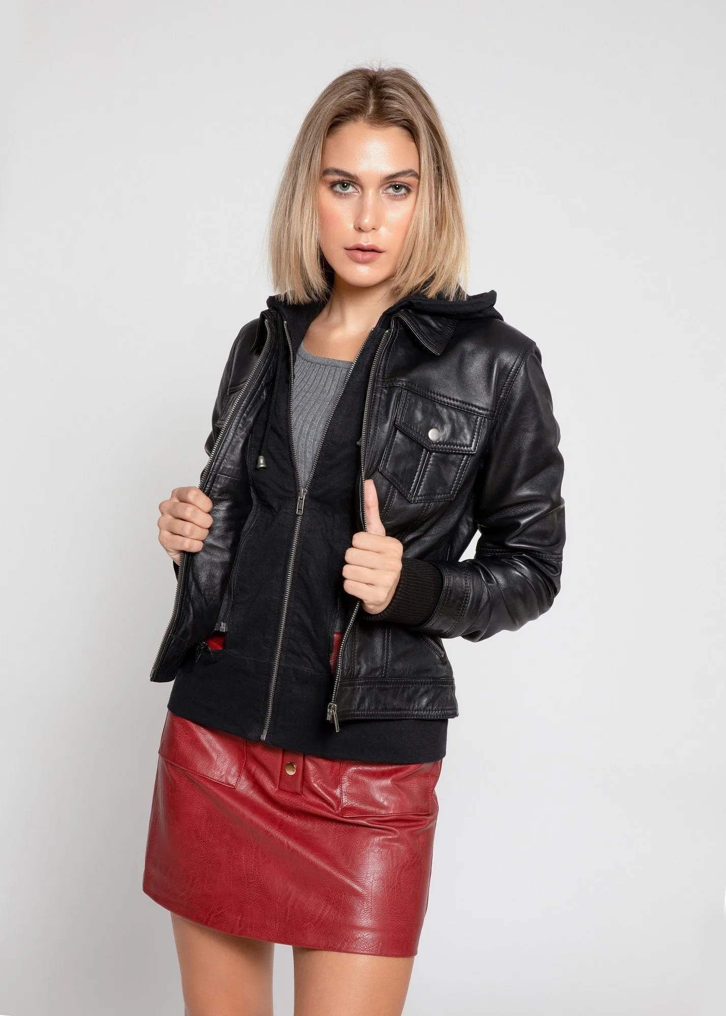 Annalise Womens Leather Jacket From FAD