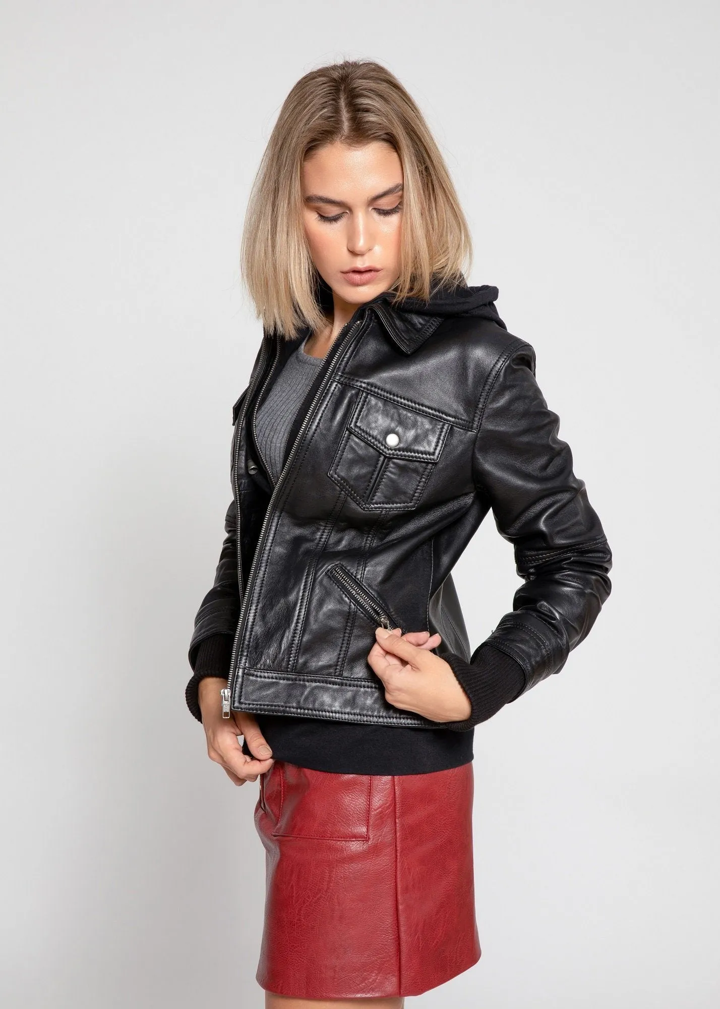 Annalise Womens Leather Jacket From FAD
