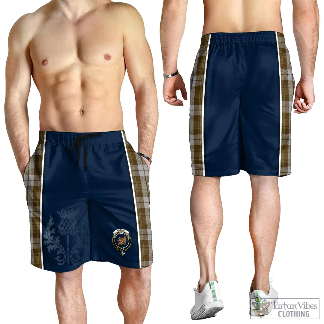 Baillie Dress Tartan Men's Shorts with Family Crest and Scottish Thistle Vibes Sport Style