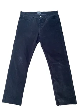 Black Corduroy Pants  Petit Standard  Slim Fit  Size 32 APC