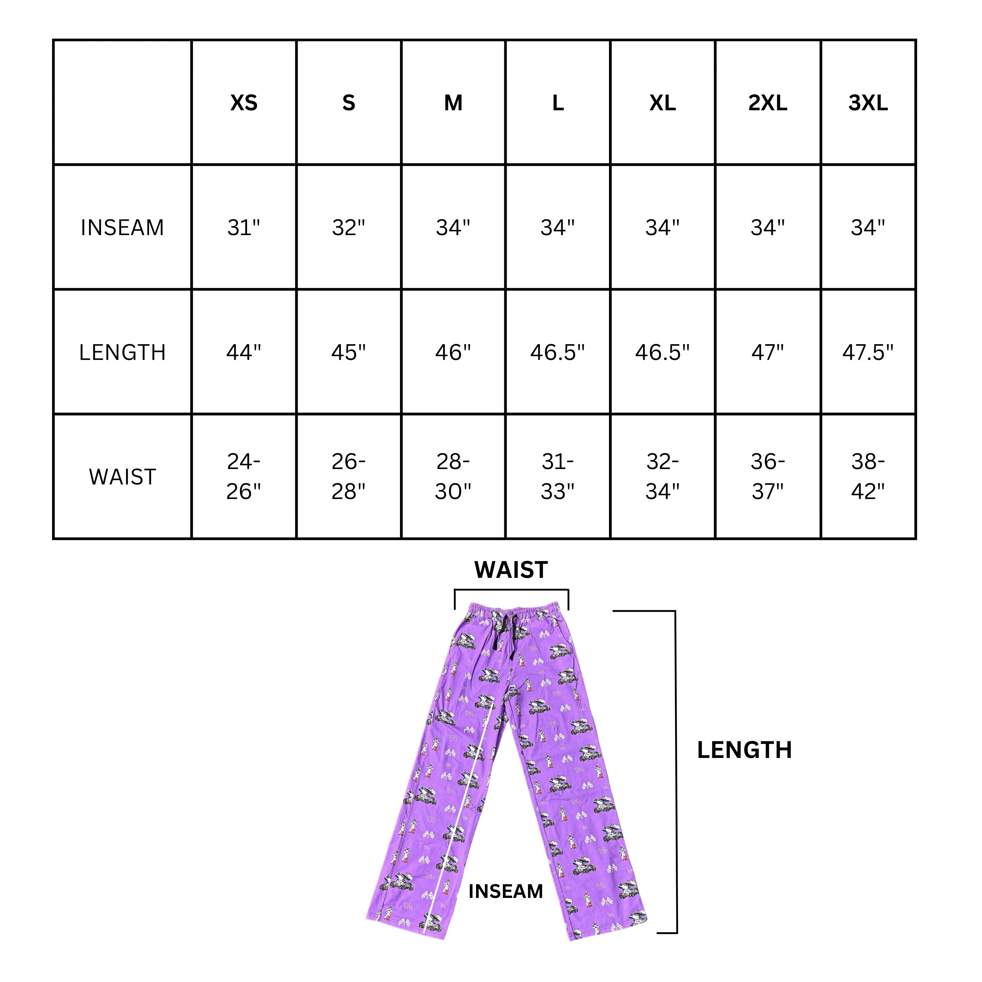 BLUE Adult Pajama Pants