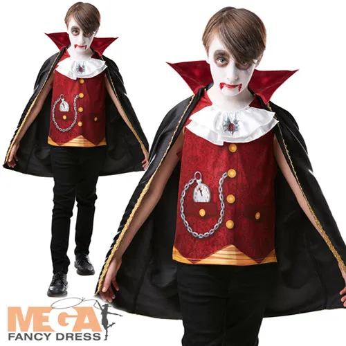 Boys Vampire Count Dracula Halloween Costume