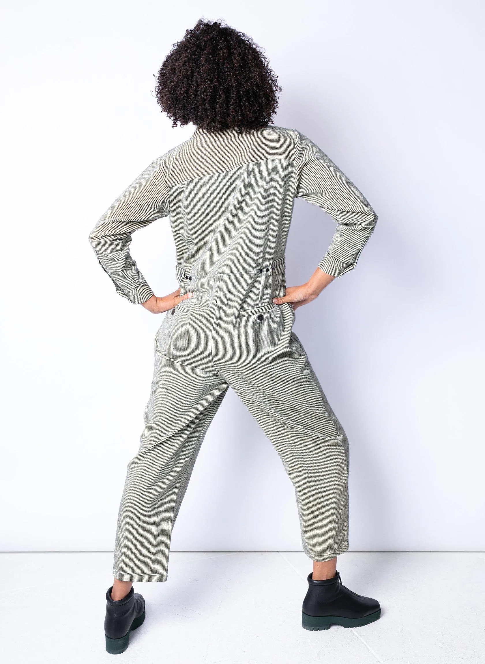 Celeste Romper, sand stripe
