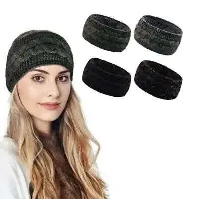 Cozy & Chic Fleece-Lined Ear Warmers for Women - Winter Essential 2-Pack