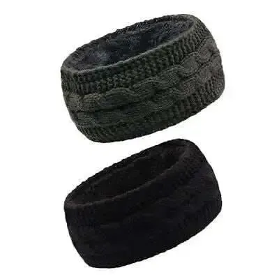 Cozy & Chic Fleece-Lined Ear Warmers for Women - Winter Essential 2-Pack