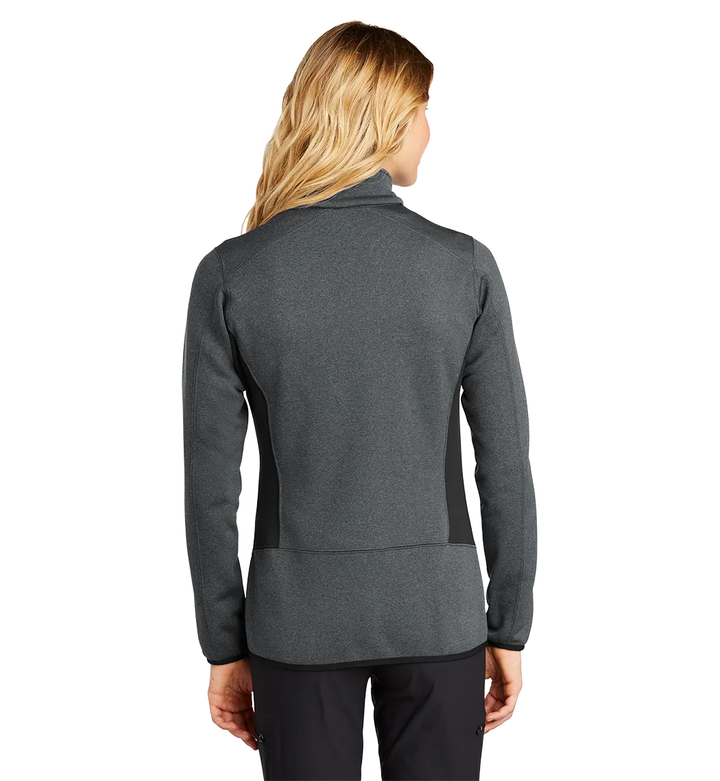 EDDIE BAUER Custom Ladies Full-Zip Heather Stretch Fleece Jacket.