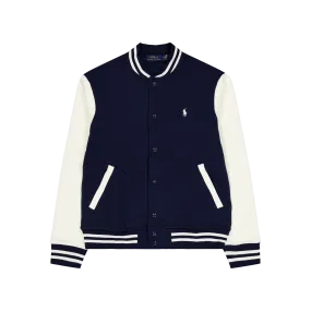 Fleece Baseball Jacket Cruise Navy/Clubhouse Cream
