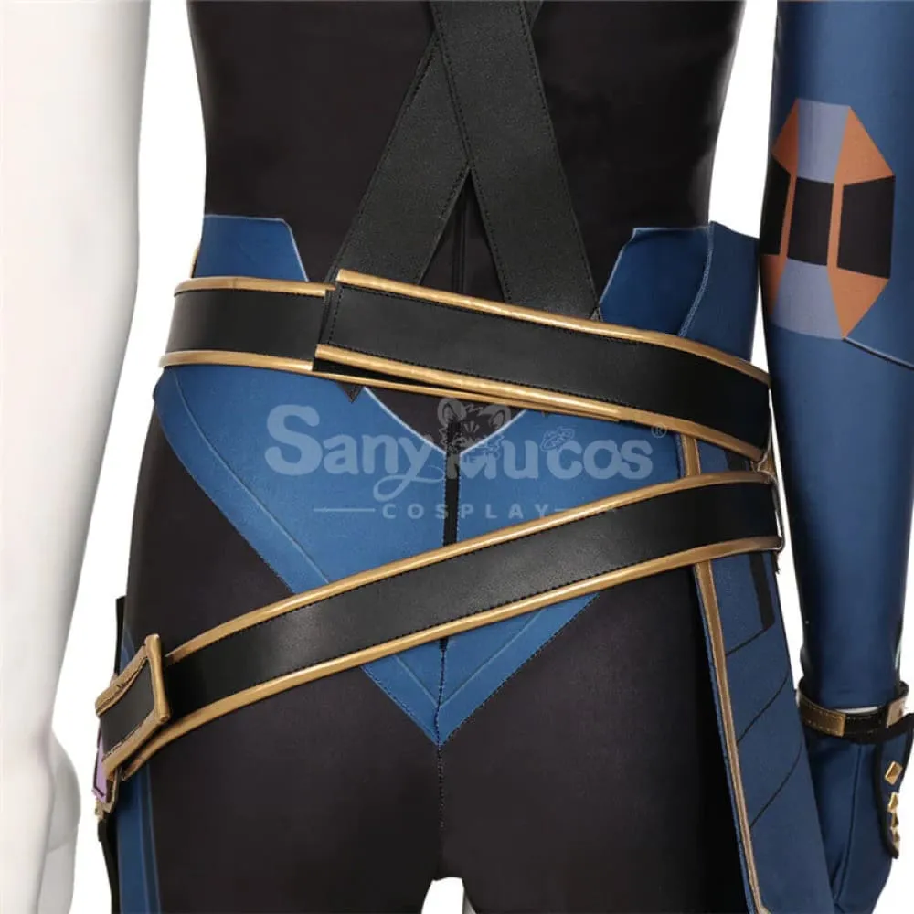Game Valorant Duelist Reyna Leina Cosplay Costume Roleplaying Clothes Suit with Pants and Earrings