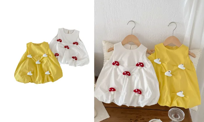 Girls' Cute Vest Skirt