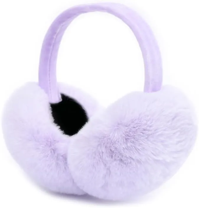 Grey Faux Fur Winter Style Ear Muffs