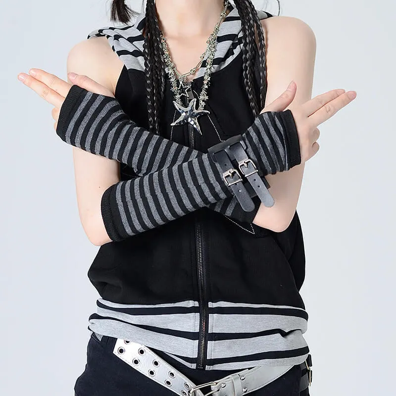 Harajuku dark arm warmers