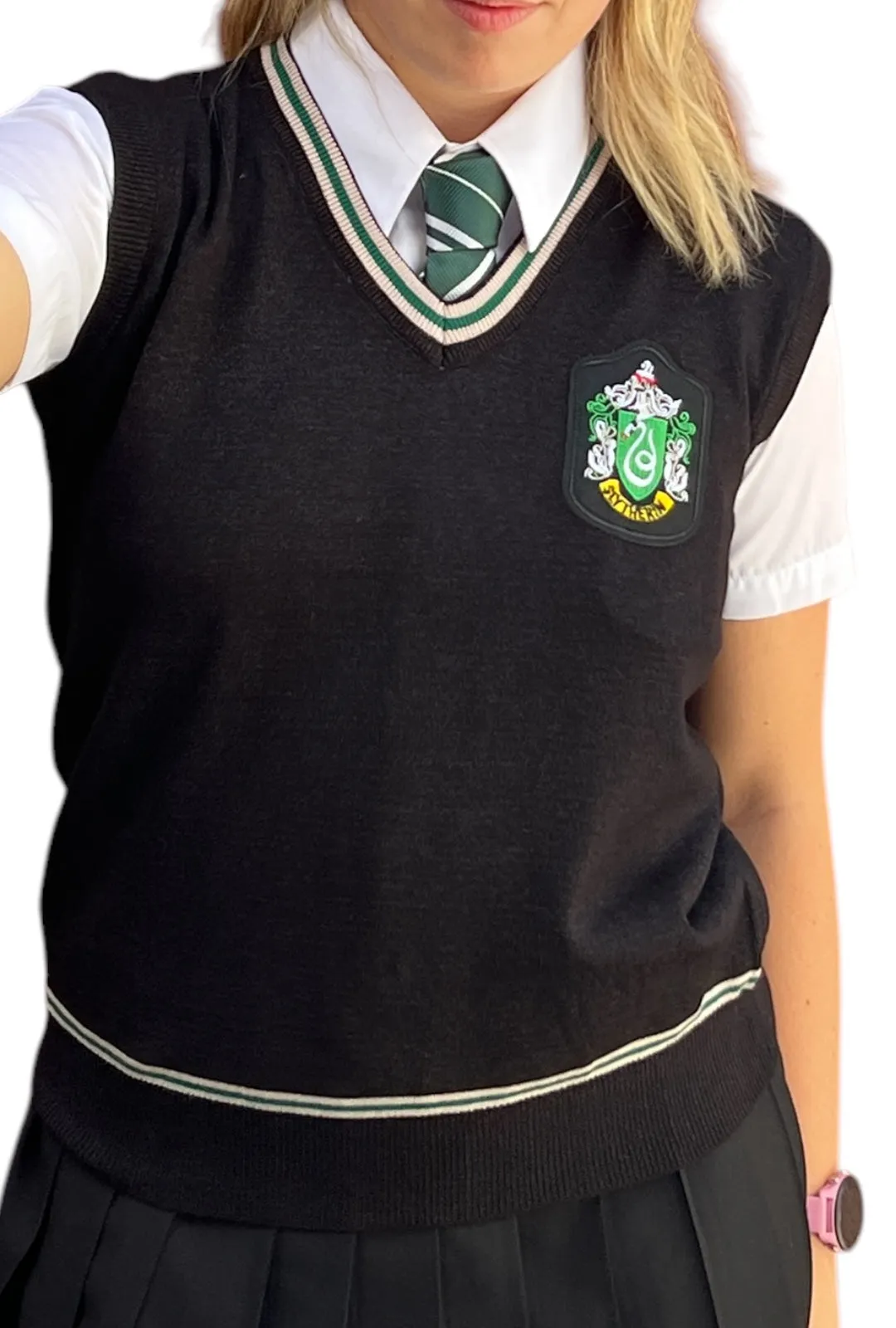 Harry Potter Slytherin Adult Knitted Vest