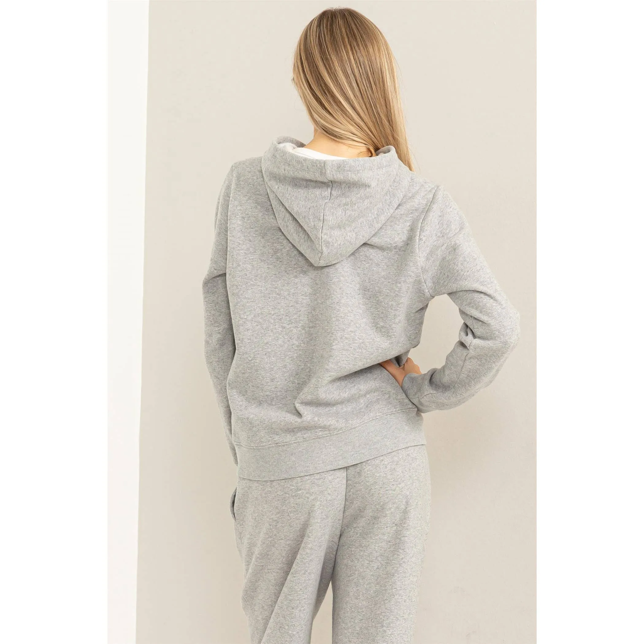 Hey Girl, Long Sleeve Upbeat Pullover Hoodie Sweatshirt