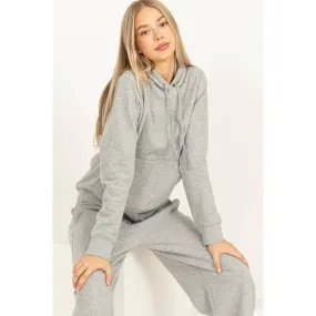 Hey Girl, Long Sleeve Upbeat Pullover Hoodie Sweatshirt