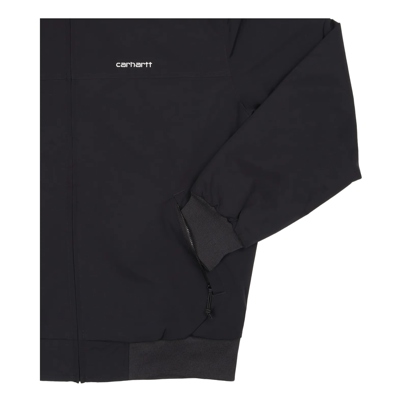 Hooded Sail Jacket Black / White