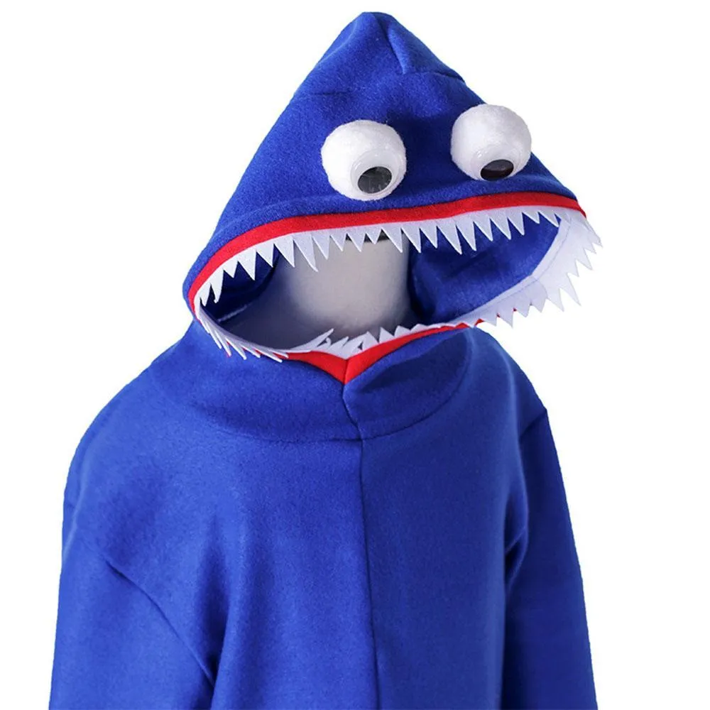 Huggy-Wuggy Cosplay Costume Poppy-Playtime Jumpsuit Onesie Halloween Outfit for Kids Boys Girls