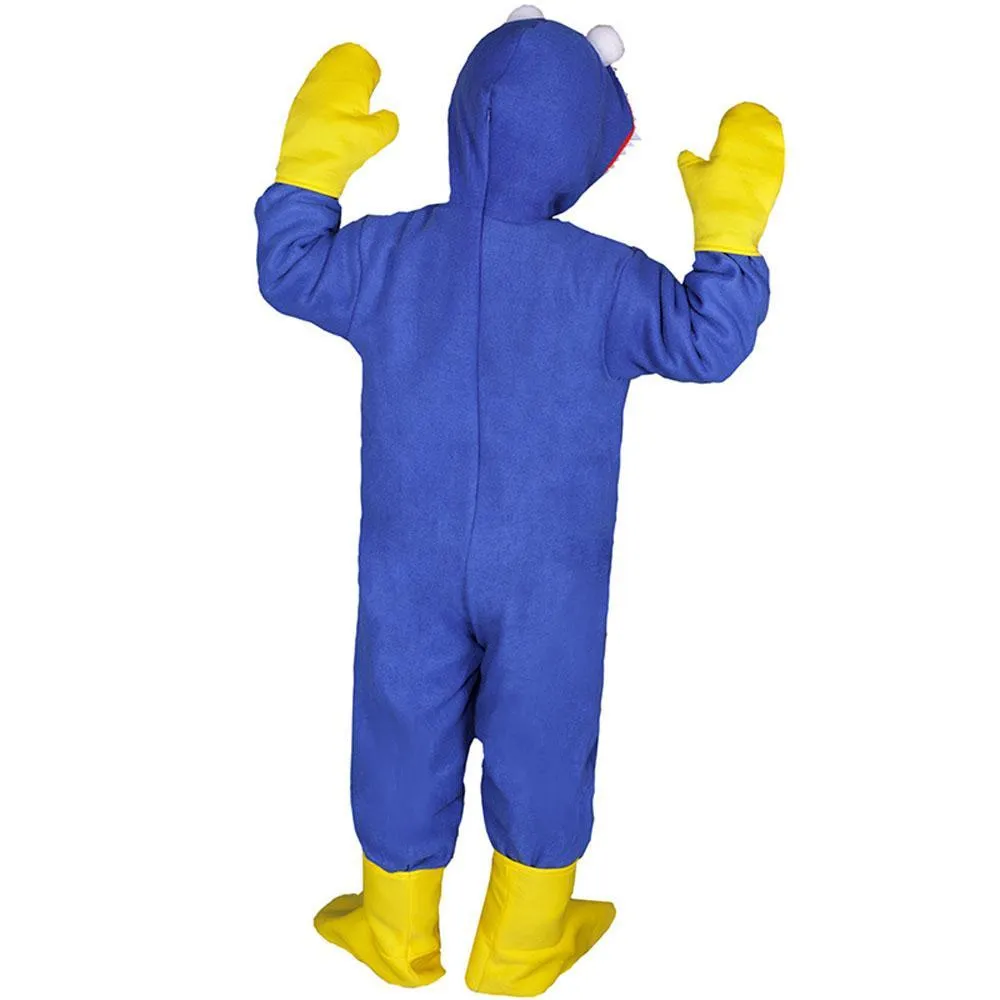 Huggy-Wuggy Cosplay Costume Poppy-Playtime Jumpsuit Onesie Halloween Outfit for Kids Boys Girls