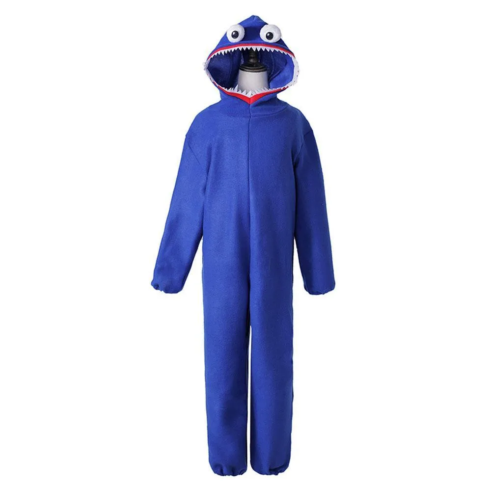 Huggy-Wuggy Cosplay Costume Poppy-Playtime Jumpsuit Onesie Halloween Outfit for Kids Boys Girls