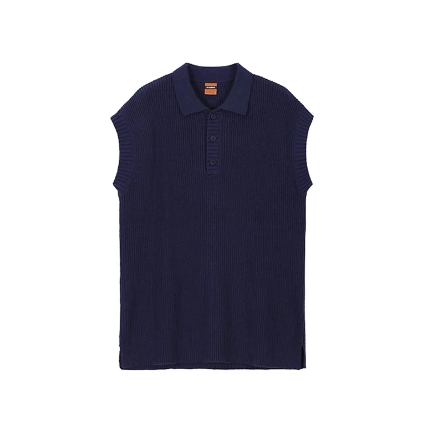 KNITTED COLLAR VEST