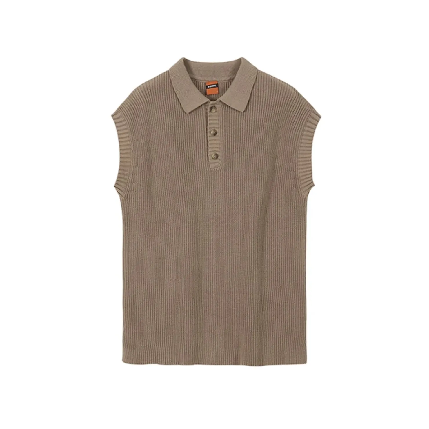 KNITTED COLLAR VEST