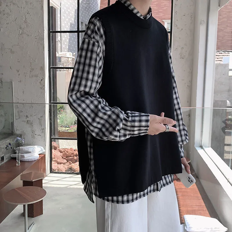 Men Wild Loose  Knitting Sweaters