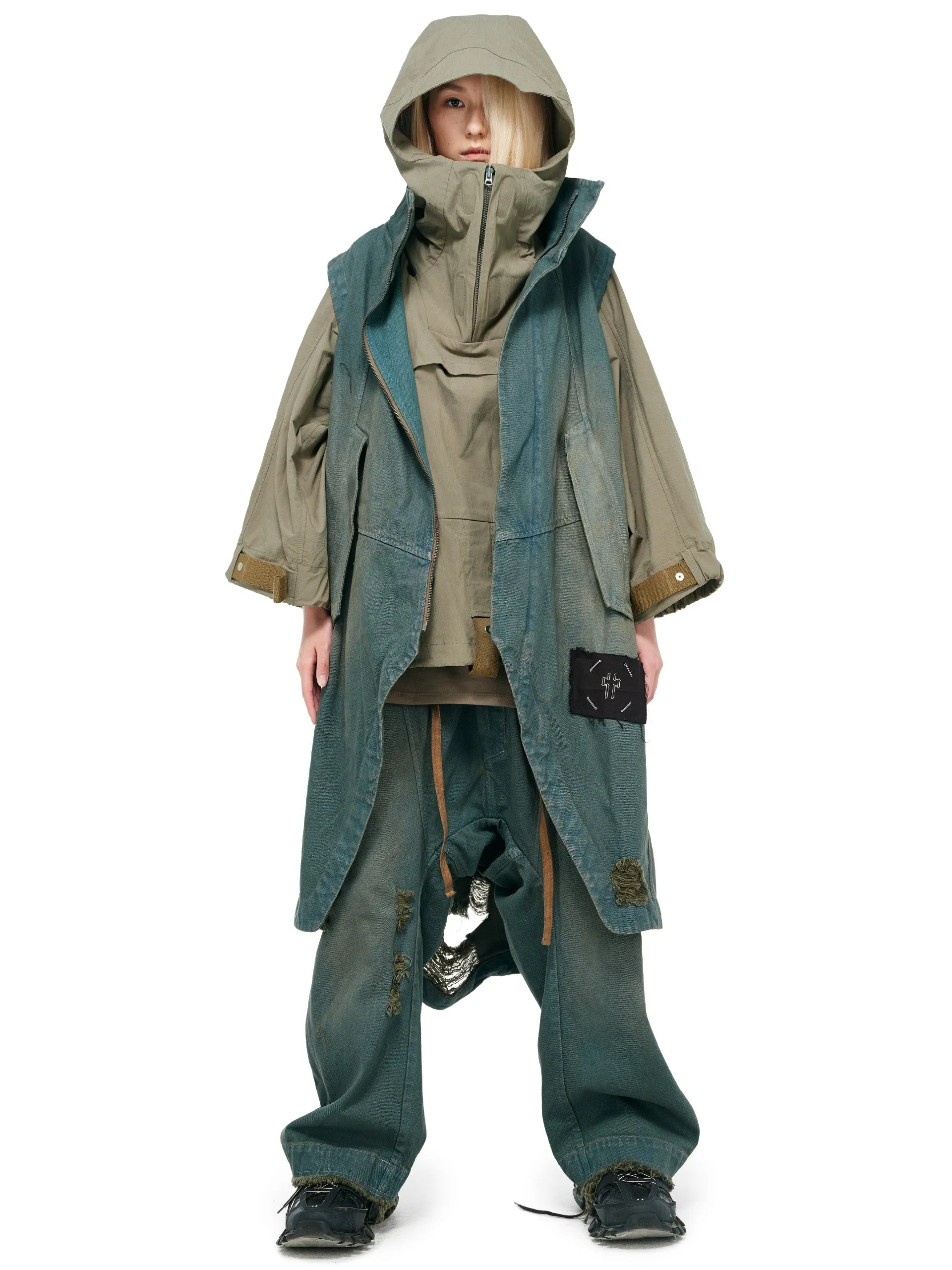 MODULAR DENIM VEST/COAT
