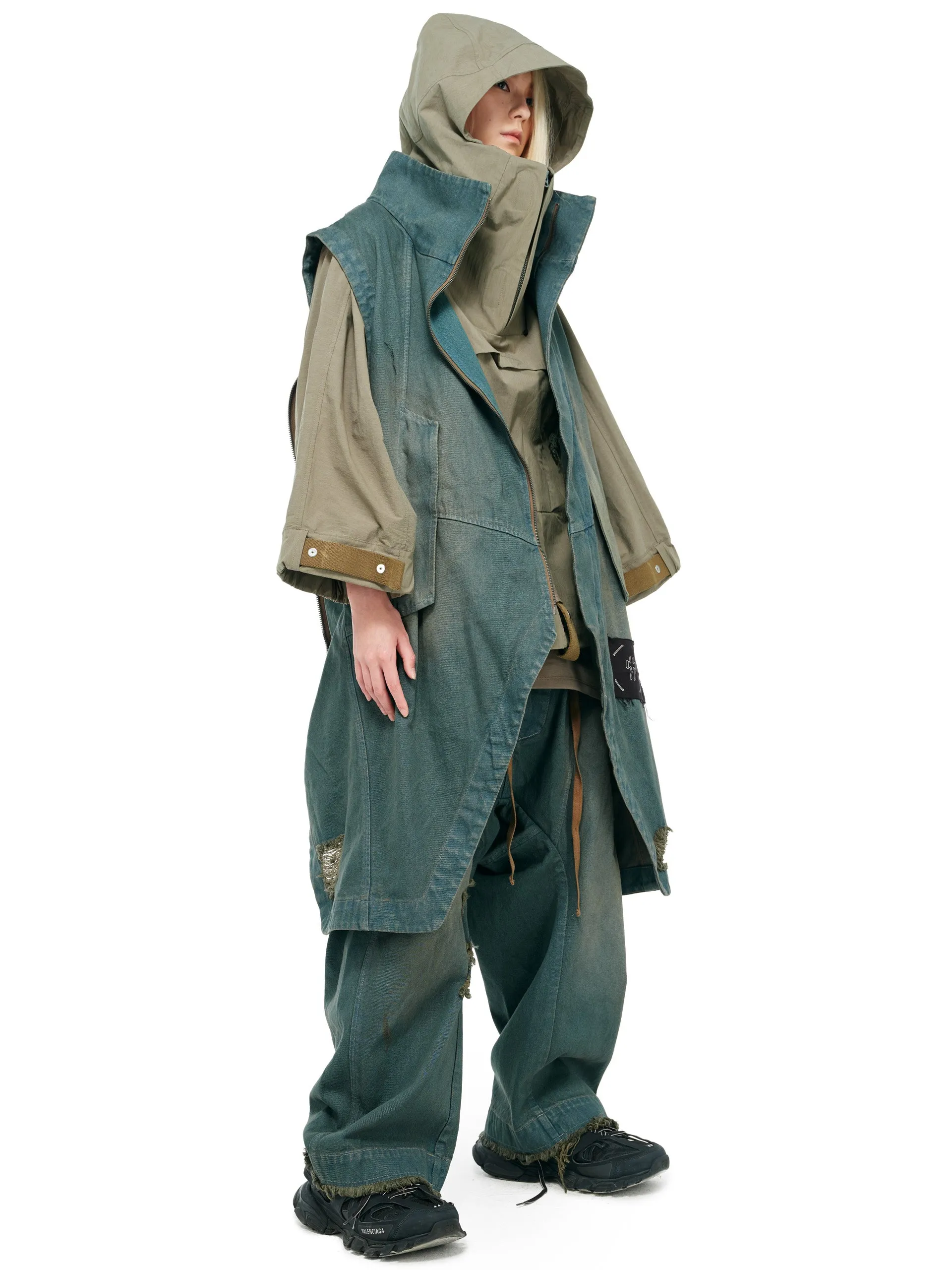 MODULAR DENIM VEST/COAT