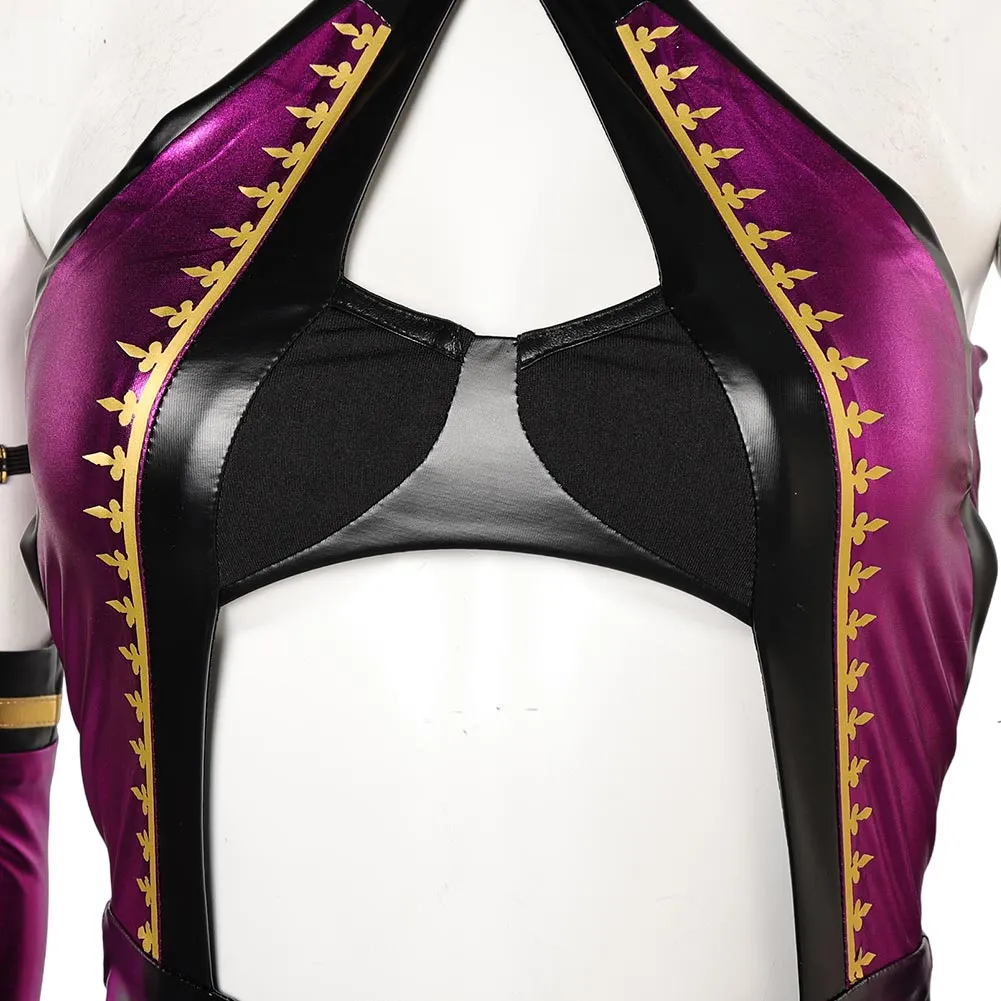 Mortal Kombat 4 Mileena Jumpsuit Halloween Party Carnival Cosplay Costume