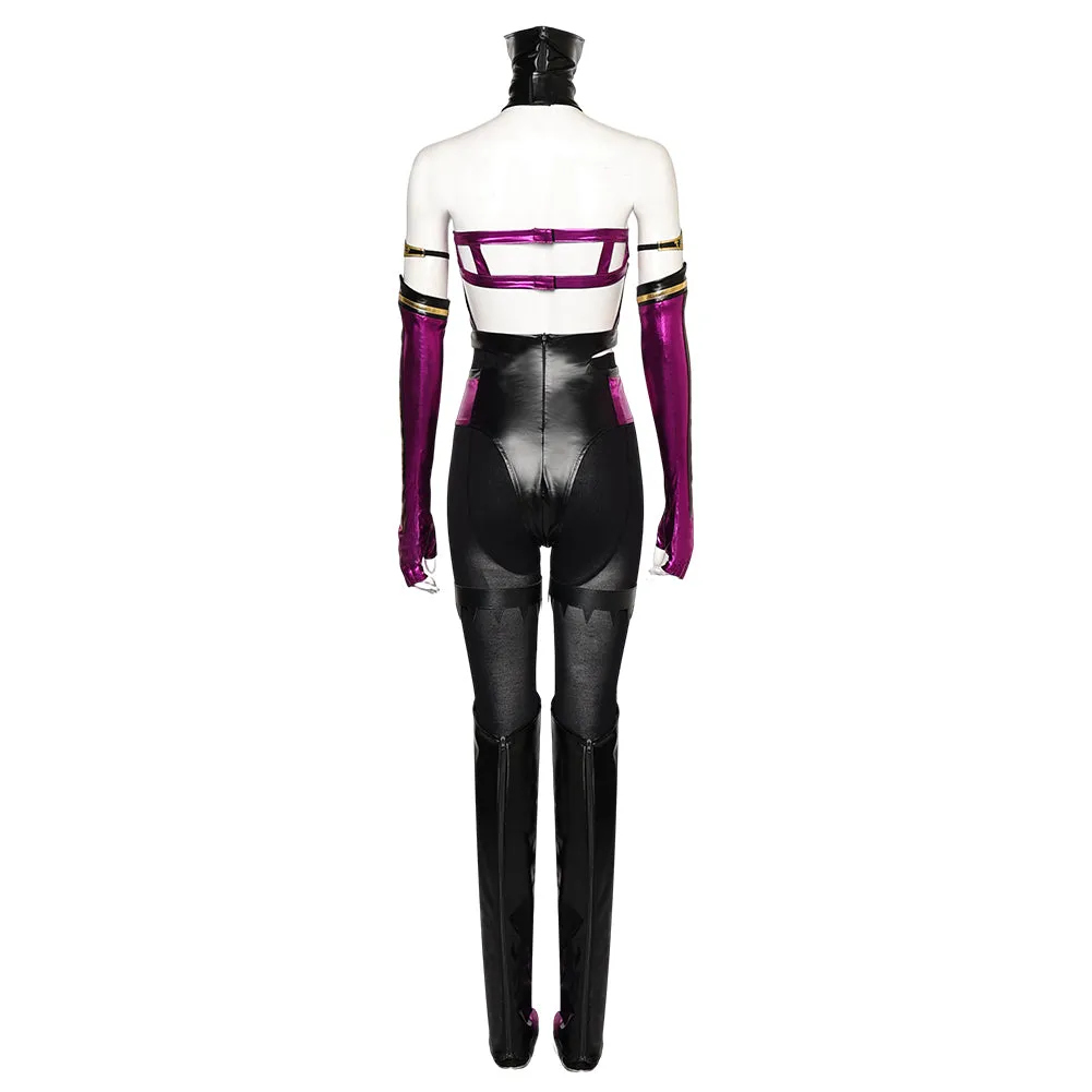 Mortal Kombat 4 Mileena Jumpsuit Halloween Party Carnival Cosplay Costume
