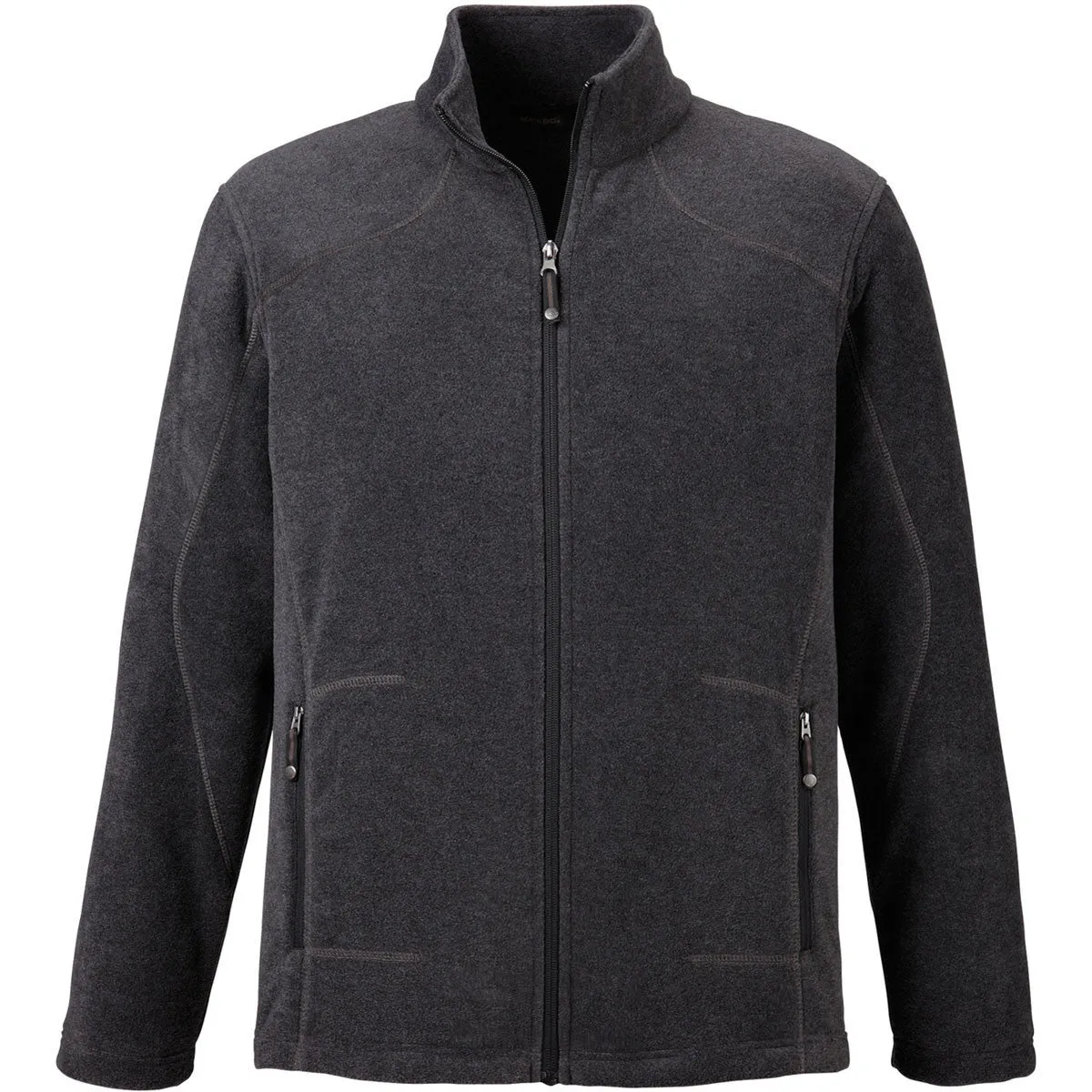 North End Men's Heather Charcoal Tall Voyage Fleece Jacket