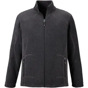 North End Men's Heather Charcoal Tall Voyage Fleece Jacket