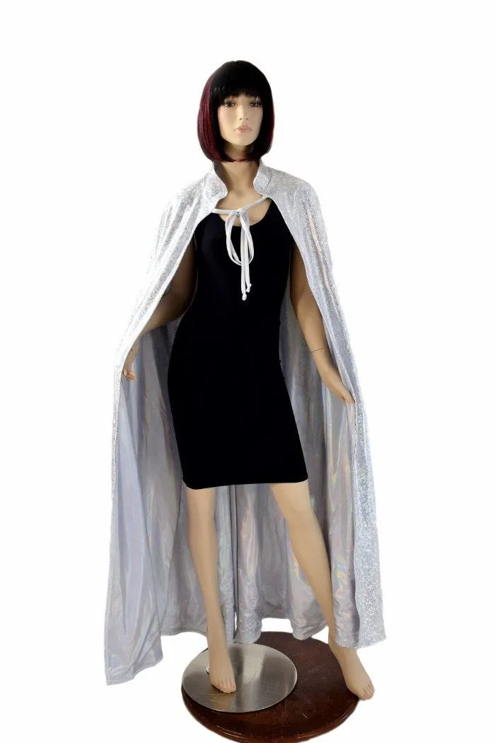 Silver/White and Flashbulb Reversible Cape