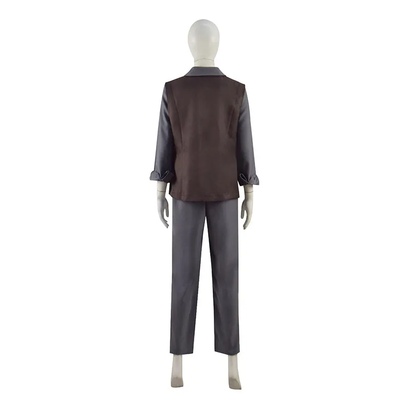 Star Wars Princess Leia Cosplay Costume Brown Vest Uniform Halloween Carnival Suit