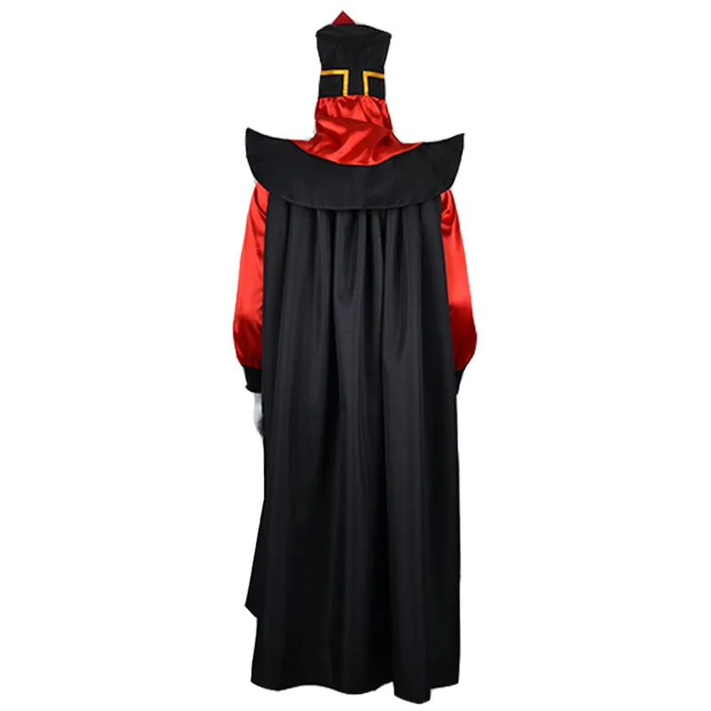 The Arabian Nights Cosplay Aladdin Lamp Prime Minister Jafar Costume Halloween Party Suit