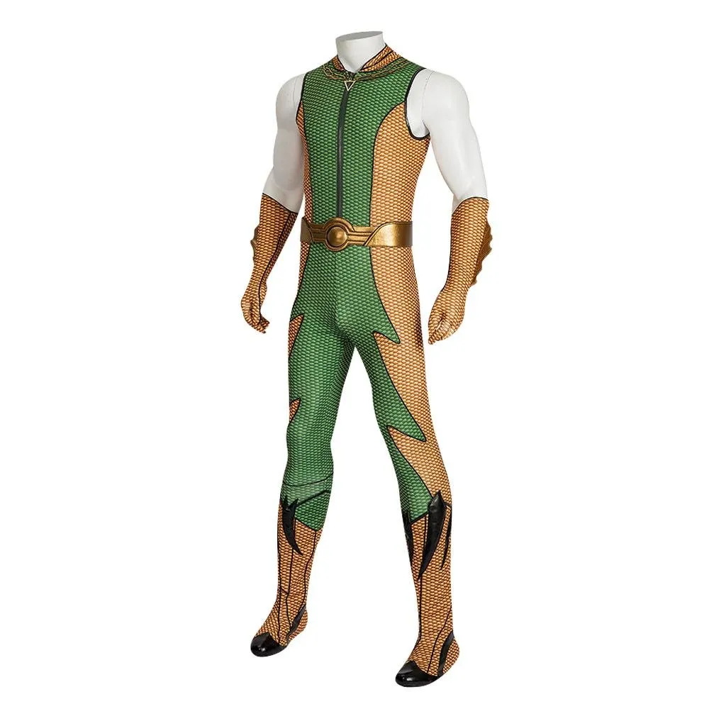 The Boys Season 4 Adult The Deep Costume Cosplay Zentai Jumpsuit Shoes Halloween Full Set