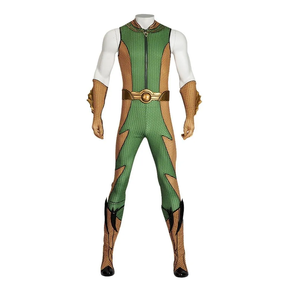 The Boys Season 4 Adult The Deep Costume Cosplay Zentai Jumpsuit Shoes Halloween Full Set