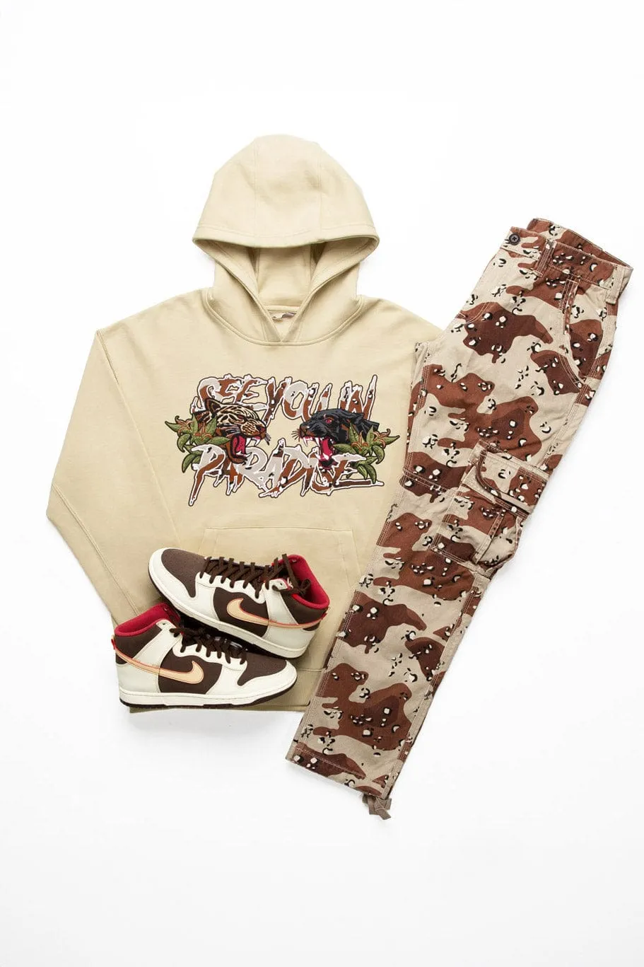 Untamed Pullover Hoodie (Light Khaki)