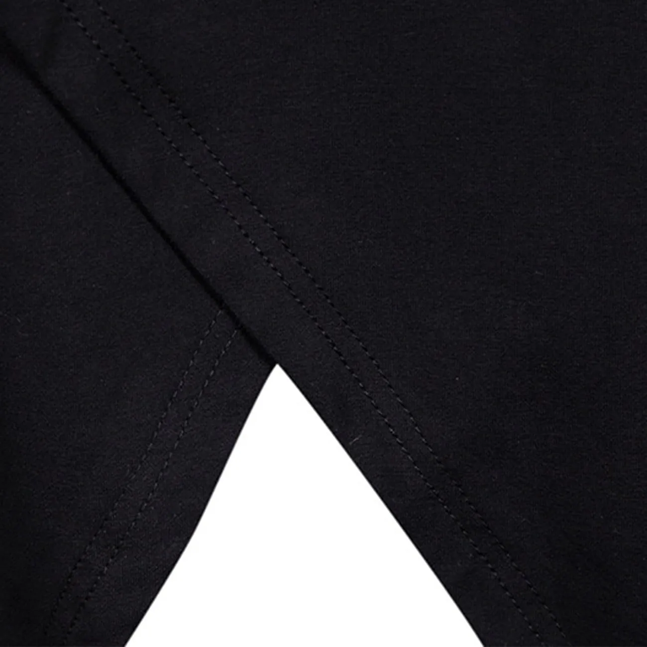 WLS Dark Irregular Split Fork Long Hoodie