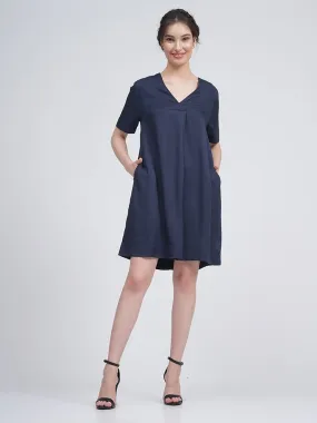 Women Modal Front Pleat Dress
