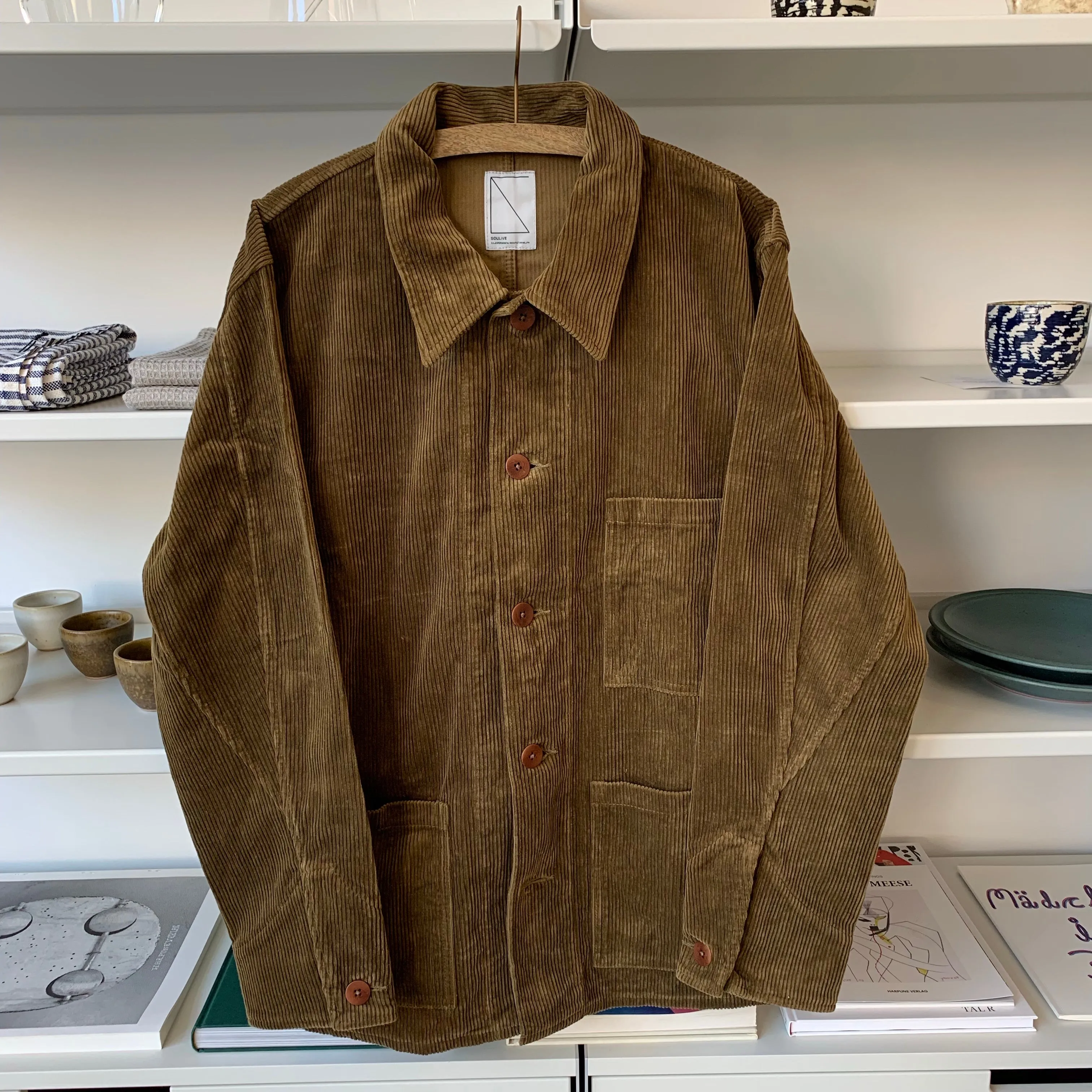 Work Cover Jacket in Brown Corduroy