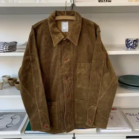Work Cover Jacket in Brown Corduroy
